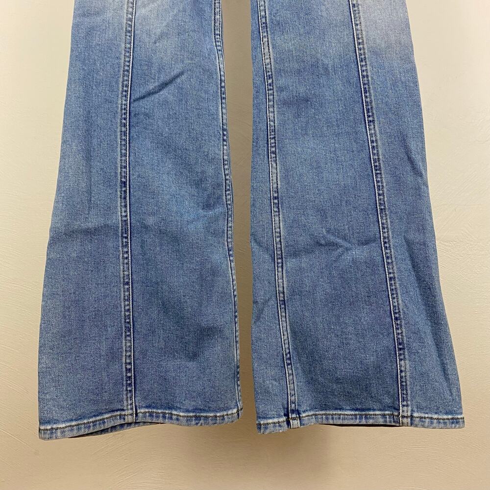We The Free - Free People Firecracker Flare Jeans - Mid Stone Wash - Size 26 - Picture 9 of 11